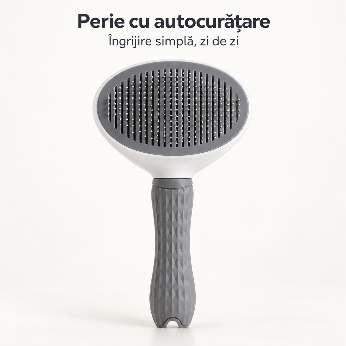 Perie Autocurățare pentru Câini și Pisici – Părul Dispare Dintr-o Apăsare